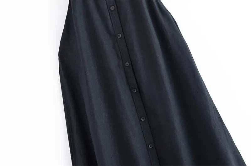 Dresses Summer Women's 2026 New Neck-Hanging Elegant Long Holiday Dress Women Street Chic Youth Loose Fashion Dress