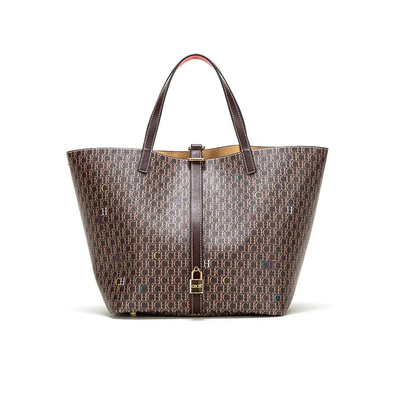 Brand New Luxury Designer High Capacity Tote Handbags for Office Women 2023 Trends Designer PVC Shopper Shoulder Shopping Bag