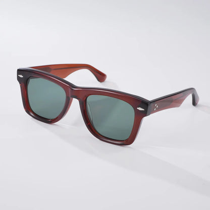 Fashion High Quality Handmade Acetate Man Square Sunglasses Outdoors UV Protection Women SUN GLASSES Support Prescription Lenses