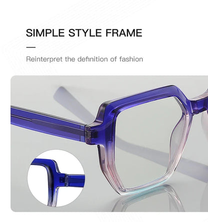 Oversise Women Myopia Prescription Glasses Hyperopia Reading Glasses Anti Blue Light Optical Eyeglasses Frame PFD2143
