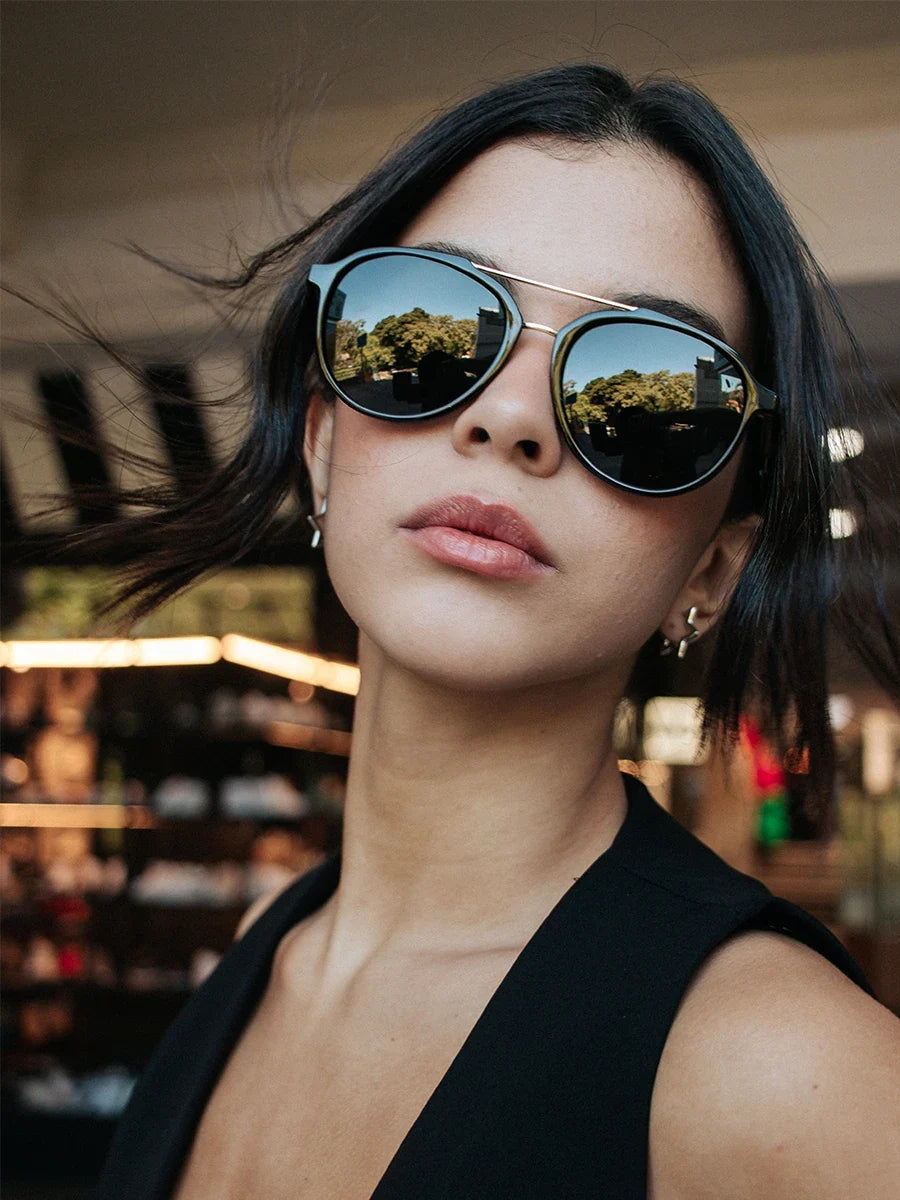 Fashion Polarized Sunglasses Men Women Metal Frame Pilot Sun Glasses UV400 Protection Shade
