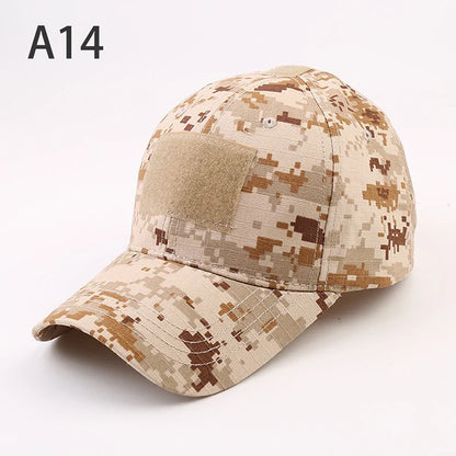 1pc Baseball Caps Camouflage Tactical Outdoor Soldier Combat Paintball Adjustable Hat Summer Snapback Sun Hats for Men Women