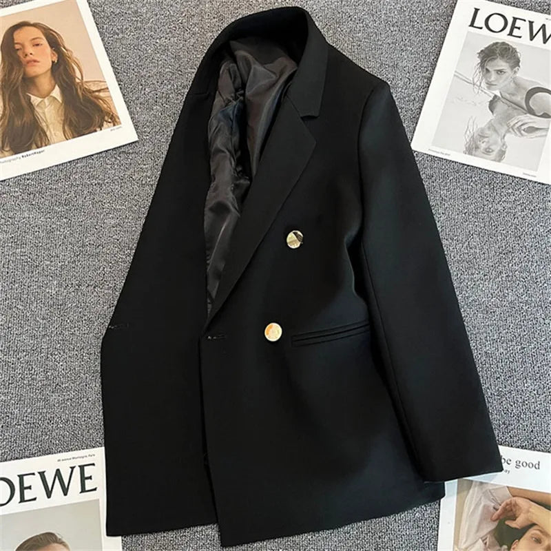 Casual Plaid Women's Suit Jacket Spring Autumn New Style Large Size Street Style Top Quality Polyester Commute Style Fashionable