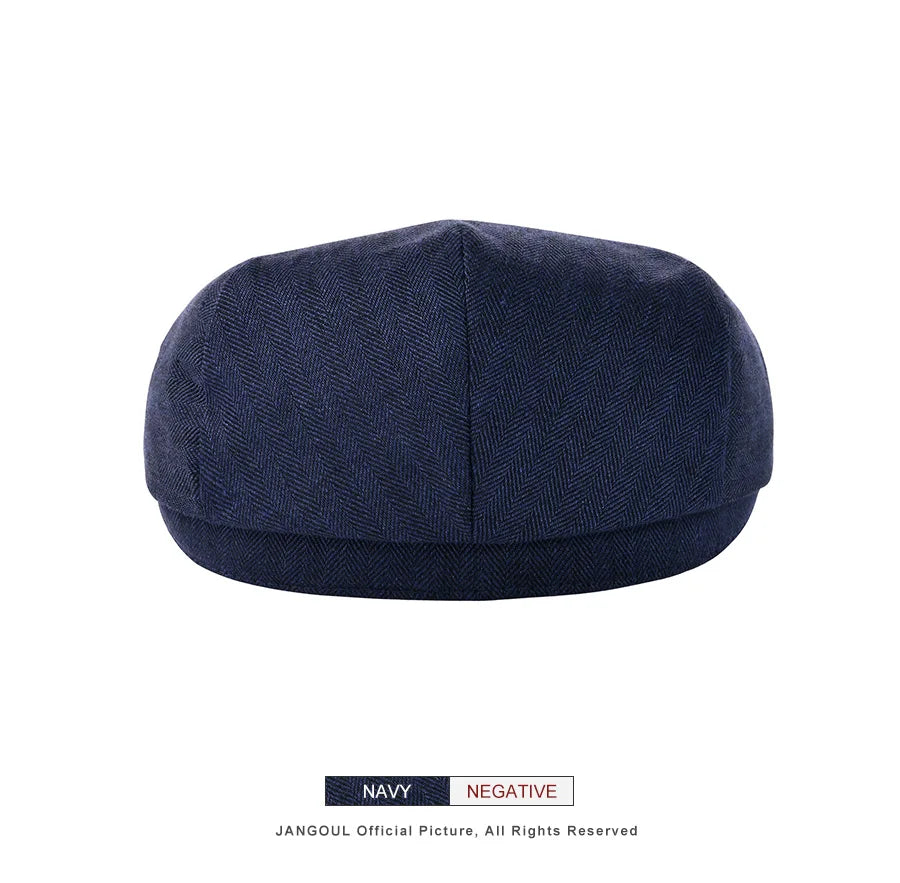 Mens Newsboy Cap Duckbill Hat Casual Beret Flat Ivy Hats Retro Gatsby Driving Cabbie Cap Spring Summer Autumn