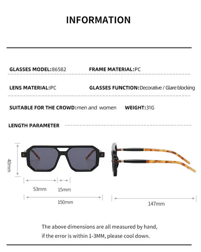 2022 Square Sunglasses For Men Fashion Glasses Luxury Retro Blue Light Blocking Shades Vasos Decorativos Oculos De Sol Masculino