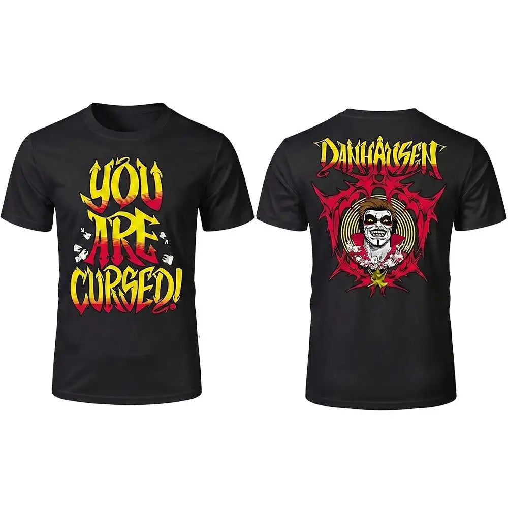 2026 New Danhausen You Are Cursed T-shirt Summer Breathable Quick Drying Wrestler Tee Men's Women's Outdoor Sports Crew Neck Top