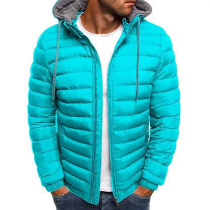 Outdoor Leisure Sportswear for the Autumn and Winter of 2025. Fashionable, Simple and Classic Hooded Warm Zipper Jacket.