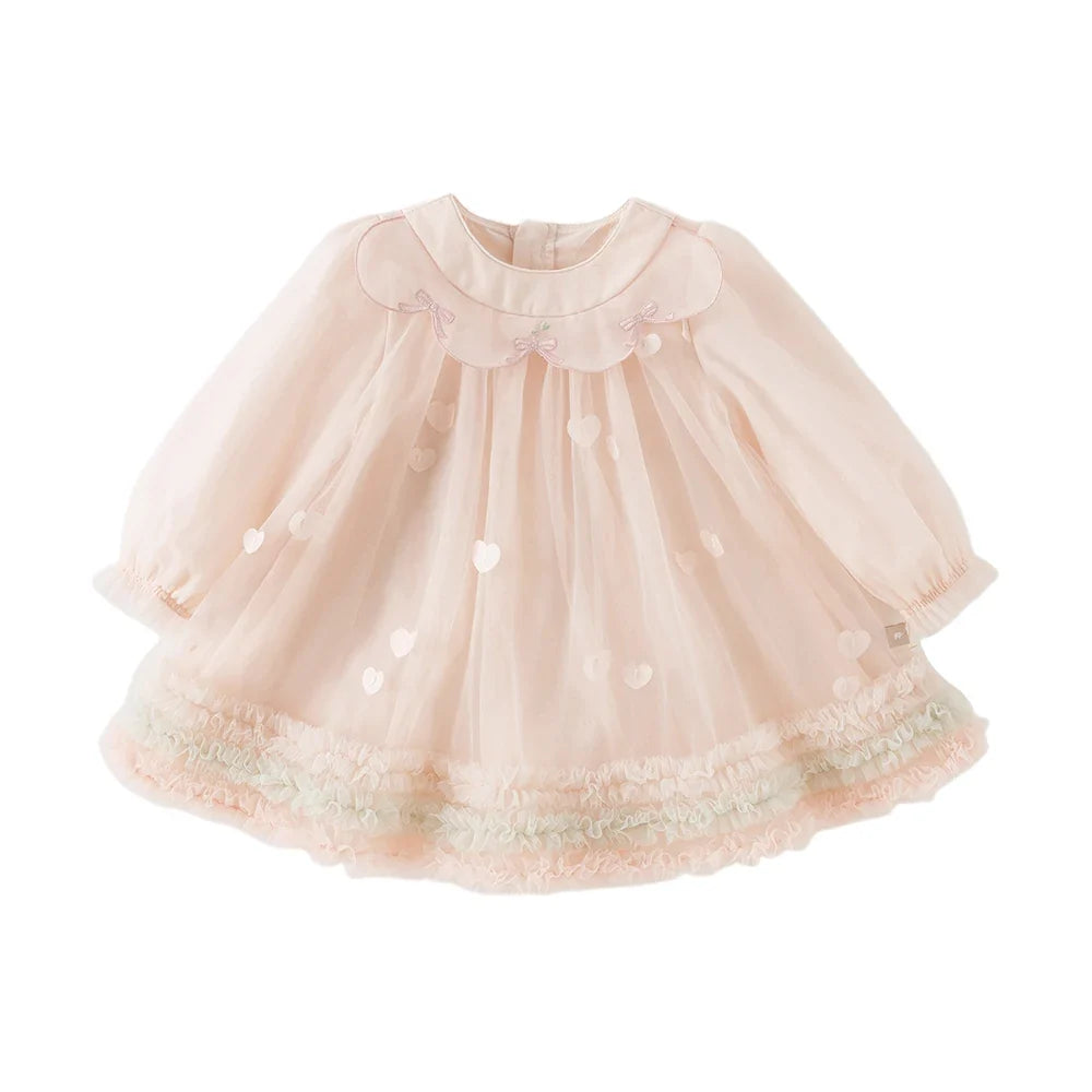 Children Princess Mesh Dress Girls Clothes Autumn Spring Long Sleeve Kids Elegant Dress Sweet Outdoor Party DB1261889