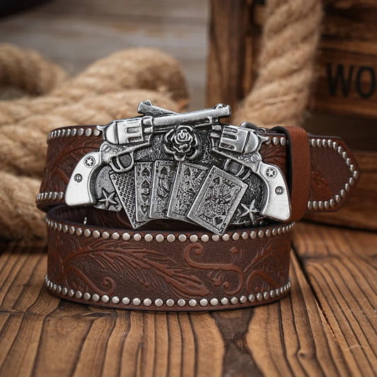 A Men's and Women's Casual Retro Belt Western Style! PU Leather Belt with Metal Buckle, Suitable for Daily Work Wear