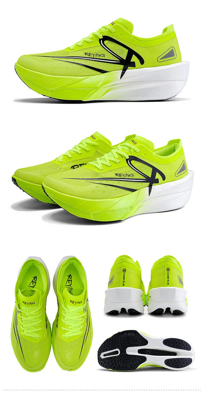 Men‘s Professional Full Carbon Plate Marathon Running Shoes Light Cushioning PB Mid Long Training Sneakers Women 25126