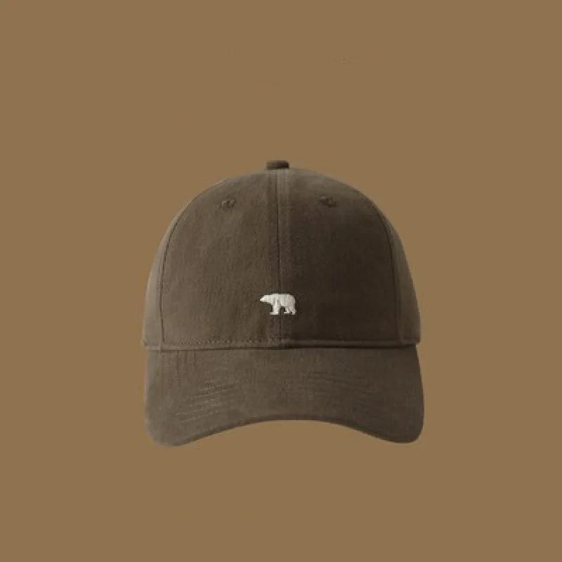 1pc Polar Bear Embroidered Baseball Hat for Men and Women,outdoor leisure Daily Leisure,Outdoor Travel,Sunscreen,Duck Tongue Hat