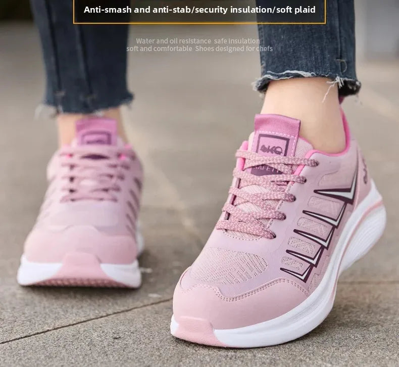 New Lightweight and Breathable Labor Protection Shoes for Men and Women Anti Smashing and Anti Piercing Steel Toe Safety Shoes