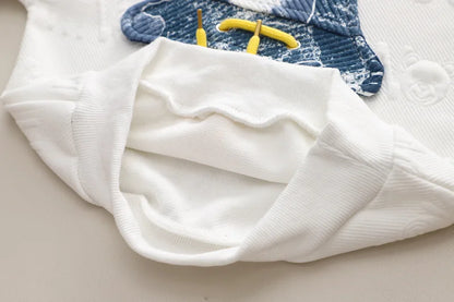 New Spring Autumn Causal Suit Baby Boys Girls T-Shirt Pants 2pcs/Set Children Clothing Kids Infant Sportswear 0-5 Years