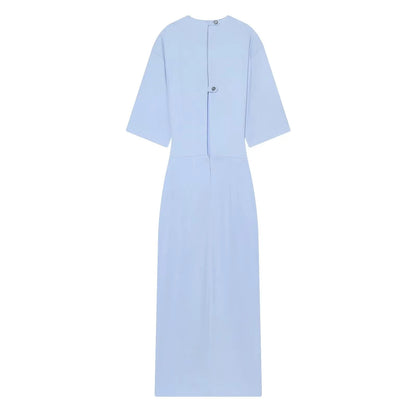 Women's Dress New Pleated Slit Midi Dress Spring Sexy Elegant Women's Long Dress