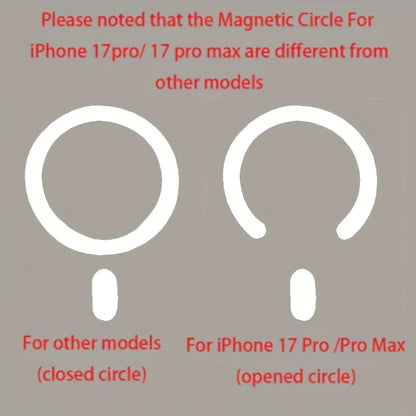 Luxury for Magsafe Magnetic attraction Bracket Case for IPhone 17 16 15 13 12 Pro Max Lens Holder Protection Clear Cover