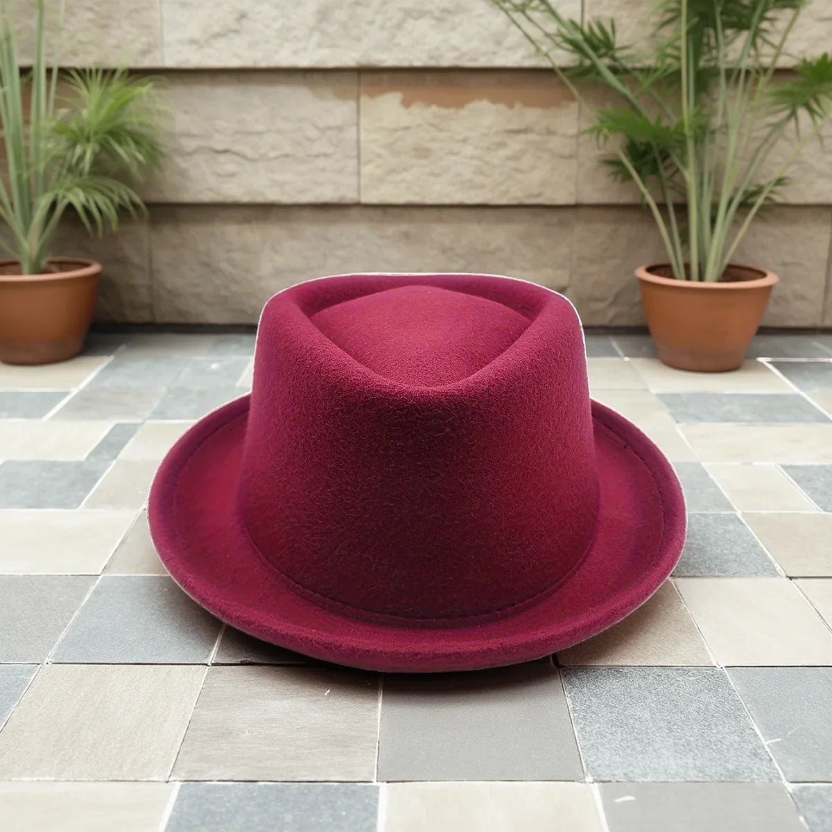 Men's small top hat retro jazz hat small brim fashionable and versatile