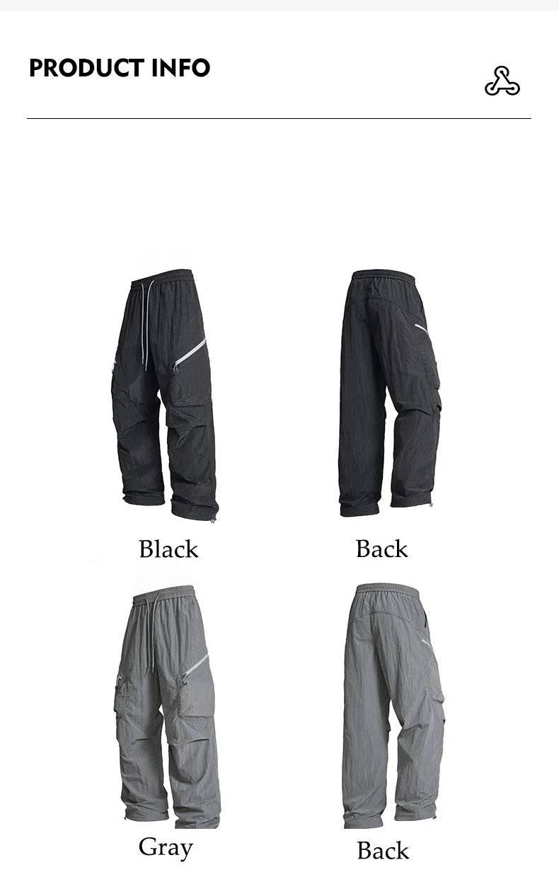 Male Hiking Pants Outdoor Waterproof Mountaineering Sports Trousers Autumn Elastic Waist Breathable Camping Fishing Cargo Pants