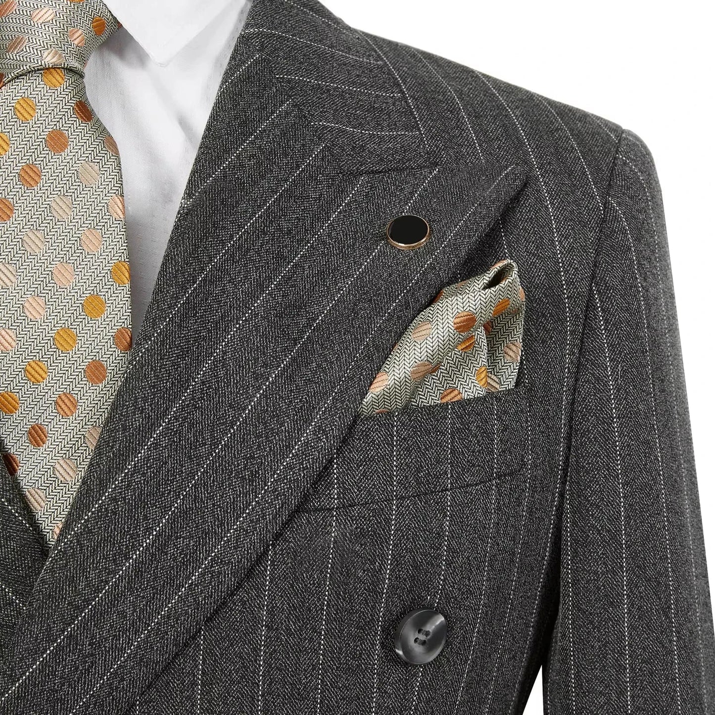 Vintage Winter Tweed Suits High-Quality Striped Tweed Men Suits Design Costume Homme Smart Business Formal Wedding Suit 2 Pieces