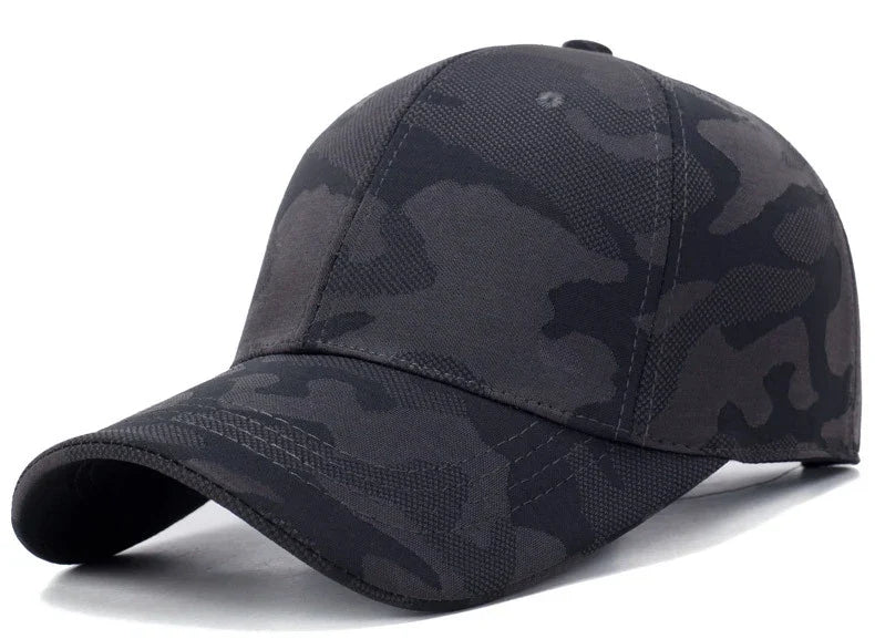Unisex Simple Camouflage Baseball Caps Spring and Autumn Outdoor Adjustable Casual Hats Sunscreen Hat