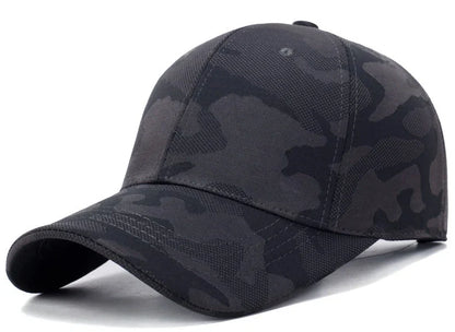 Unisex Simple Camouflage Baseball Caps Spring and Autumn Outdoor Adjustable Casual Hats Sunscreen Hat