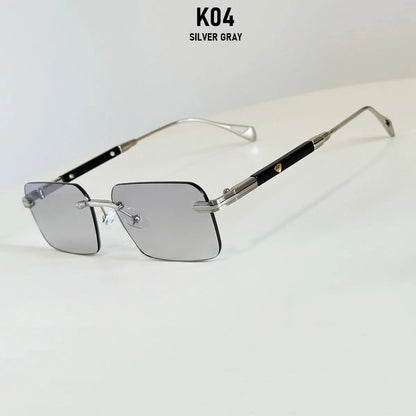 Square Sunglass Men Luxury Rimless Sunglasses Women Vintage Vacation Fashion Glasses Lunette Soleil Femme Gafas De Sol Hombre