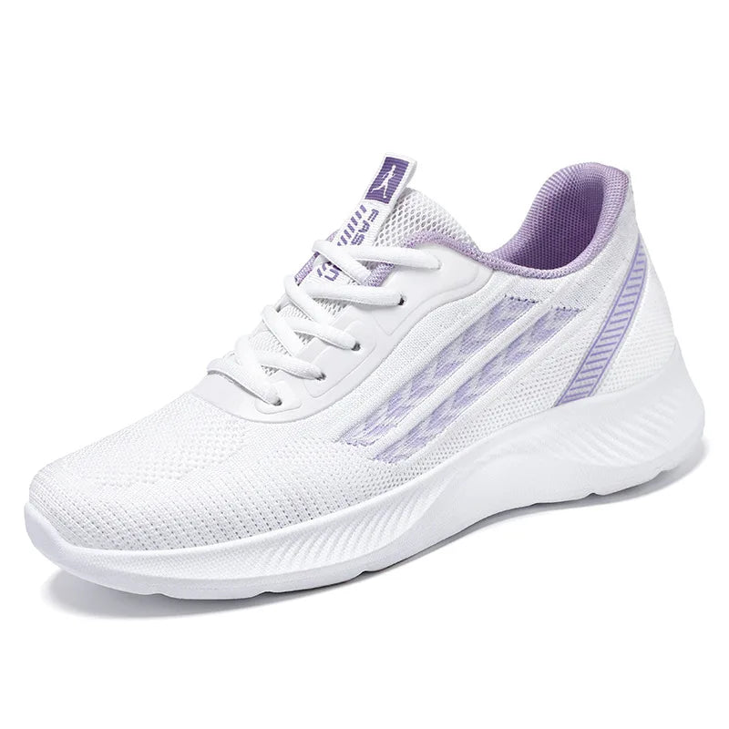 Women's Breathable Mesh Sneakers Platform Sole Korean Style Spring Casual Sports Shoe Plus Size Orthopedic  Height Walking Shoes