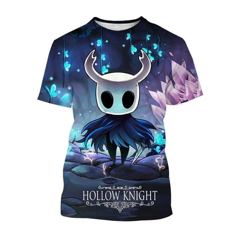 Game Hollow Knight 3D Print T-Shirts Summer Men Women Casual Fashion Oversized Short Sleeve T Shirt Male Tees Tops Man Clothing