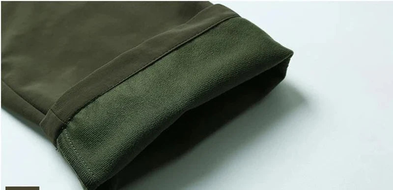 New Tactical Pants Men Winter Outdoor Work Casual Cargo Trousers Waterproof Fleece-lined Pants Elastic Hiking Traveling Workwear