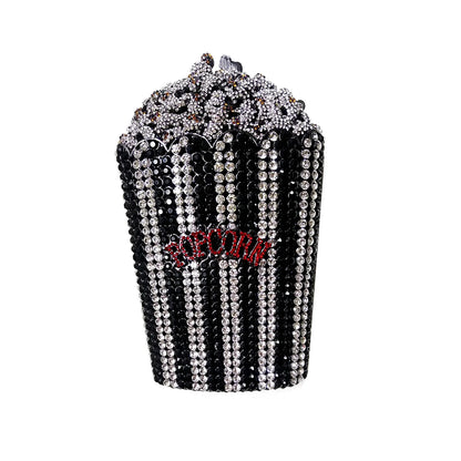 Daiwei Factory Wholesale Food Styling Metal Diamond Purse Luxury Crystal Bags Women's Rhinestone Evening Bags Handbag in Stock