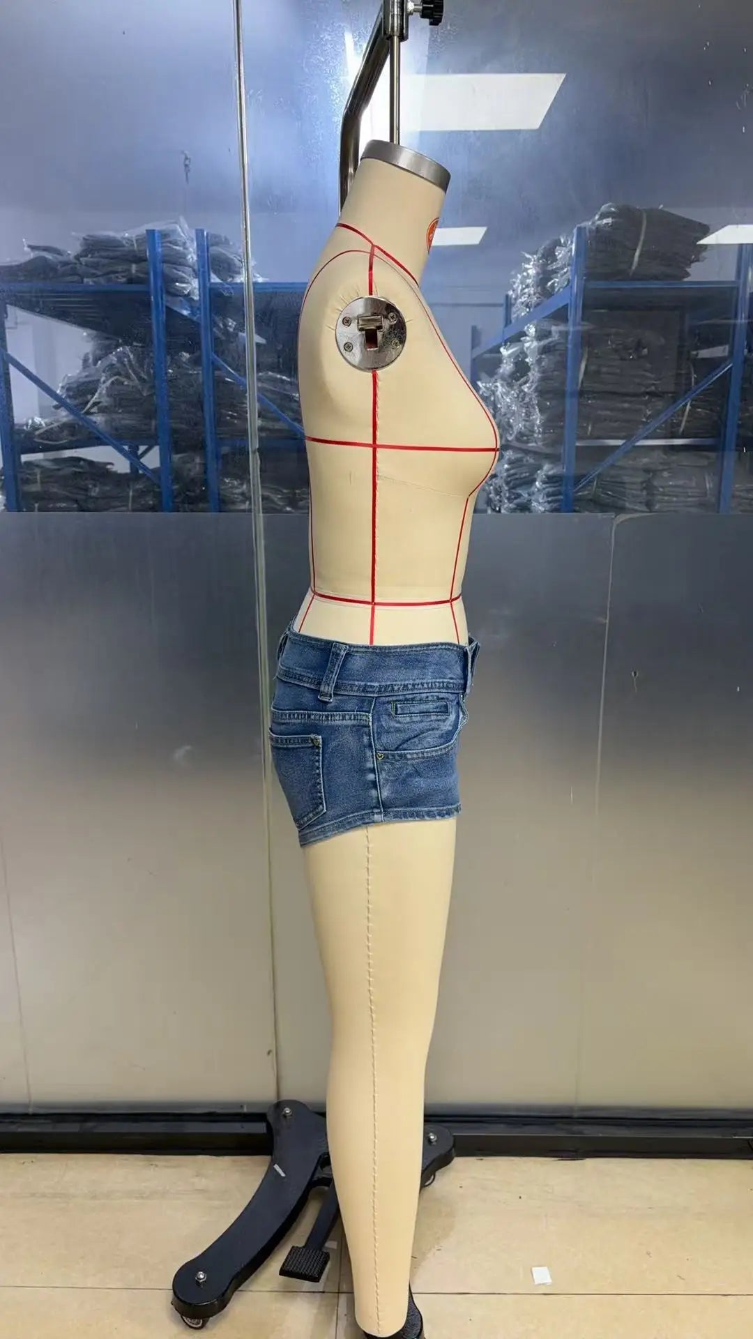 2026 Summer New Women's Sexy Low-rise Tight Elastic Super Short Denim Micro Mini Shorts