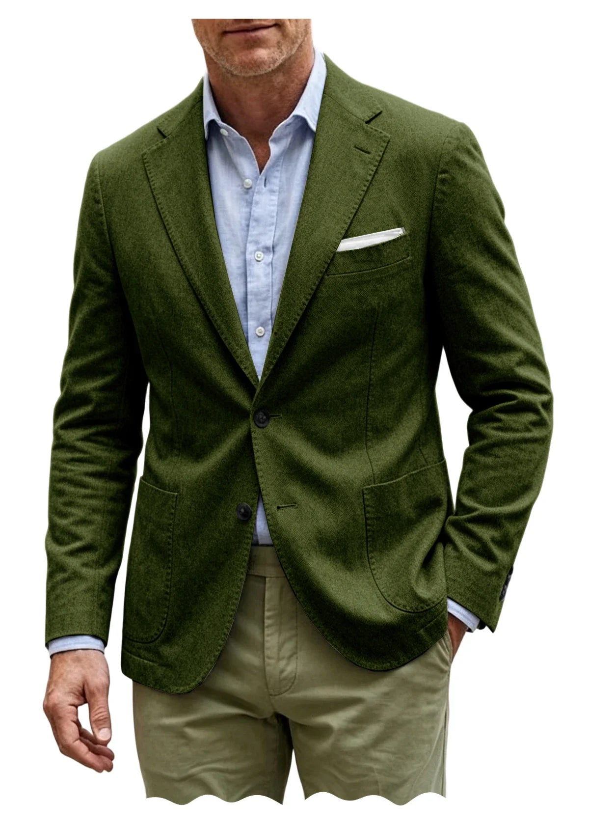 Men's Cotton Blazer Notch Lapel 2 Button Slim Fit Suit Jacket Lightweight Breathable Business Casual Daily Sport Coat for Spring