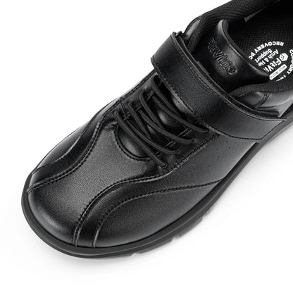 Men Wide Walking Shoes Casual Oxford Shoe Comfortable Lightweight Arch Support Non-Slip Leather Business Sneakers