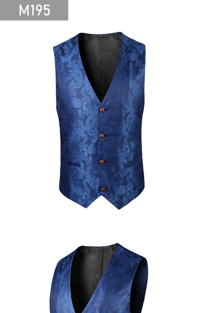 2025 New High-end V-neck Jacquard Black Vest for Men, White Sleeveless Waistcoat, Silver Billiards Uniform ,male Magician Vests