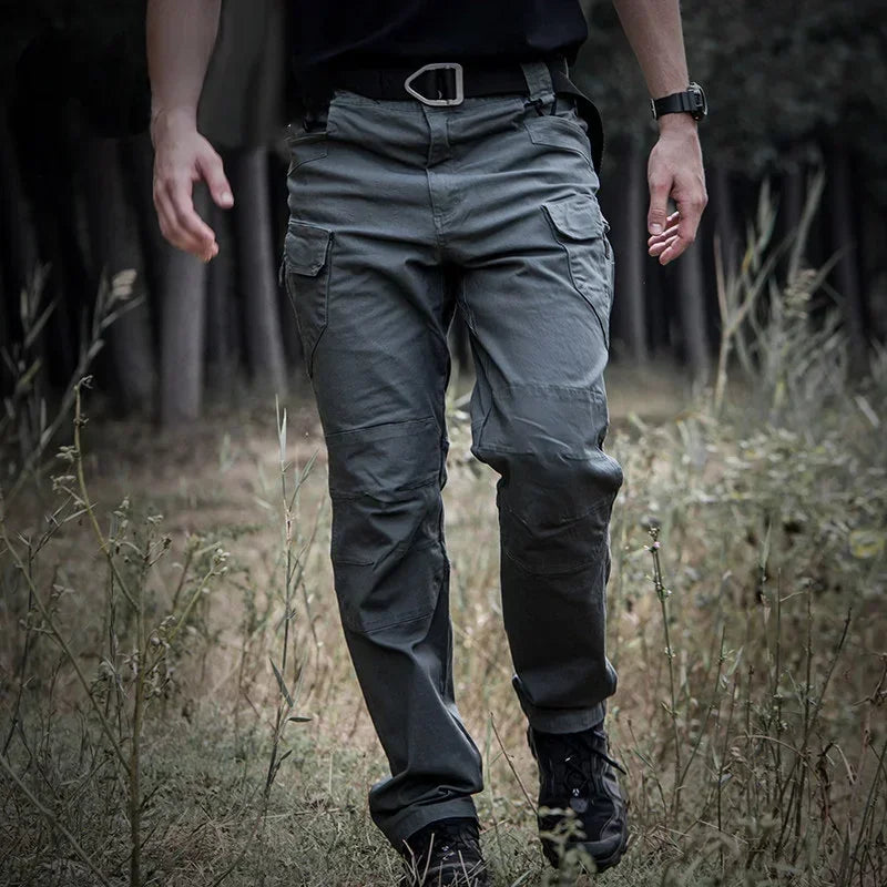 Stretch Canvas 97% Cotton 3% Spandex Tactical Pants For Men Climbing Hiking Trekking Cargo Pants Trousers