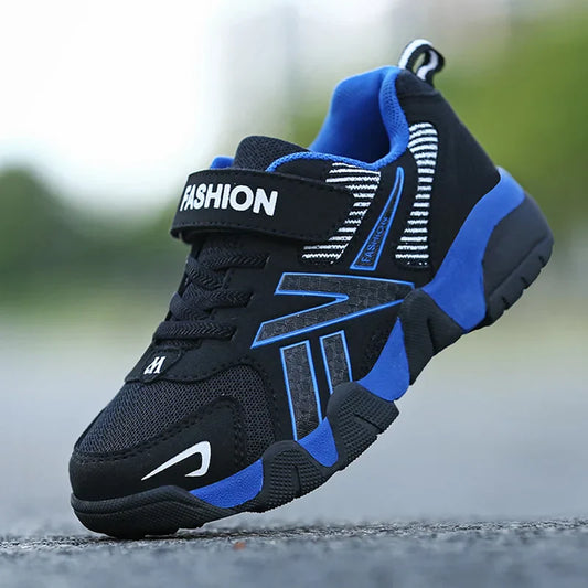 Children's Sneakers for Boy Lightweight Sport Tennis Shoes Fashion Breathable Mesh Kids School Running Basketball Shoes Non Slip