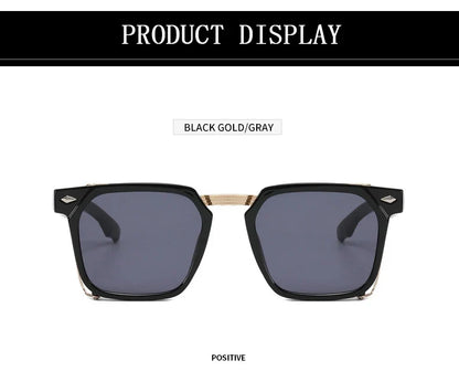 2023 Fashion Punk Sunglasses For Men Vintage Square Steampunk Glasses Luxury Sunglasses Women Trending Sonnenbrille Gafas De Sol