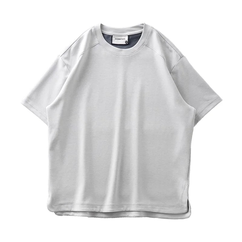 Modal Fabric T Shirts for Men 2025 Summer New Coolness Quick-Drying Shorts-Sleeve Tops Oversized Men's Clothing