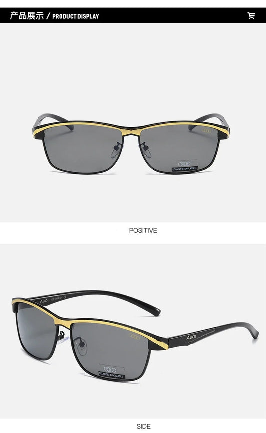 Luxury brands AUDI Sunglasses for Men Polarized Sun Glassesn UV400 Driving Motorcycle Outdoor Cycling Glasses AntiGlare Lens 551