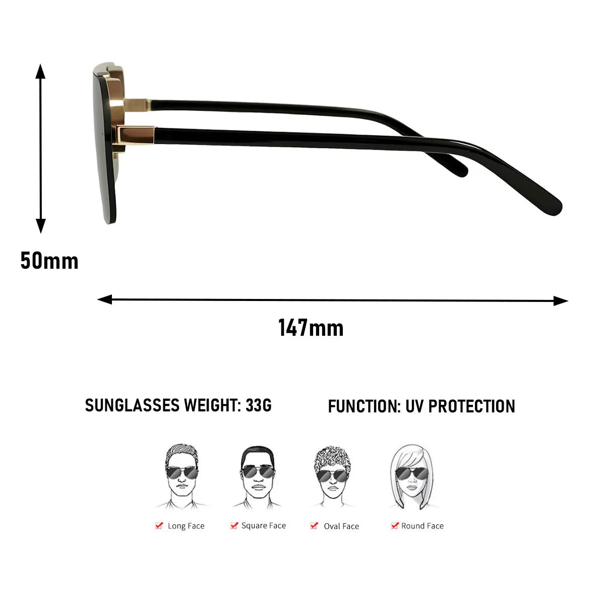 Luxury Square Sunglasses Women UV400 Protection Sunglass Men Vacation Fashion Glasses Gafas De Sol Hombre Lunette Soleil Femme