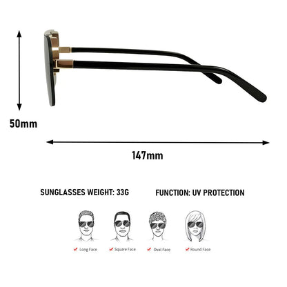 Luxury Square Sunglasses Women UV400 Protection Sunglass Men Vacation Fashion Glasses Gafas De Sol Hombre Lunette Soleil Femme