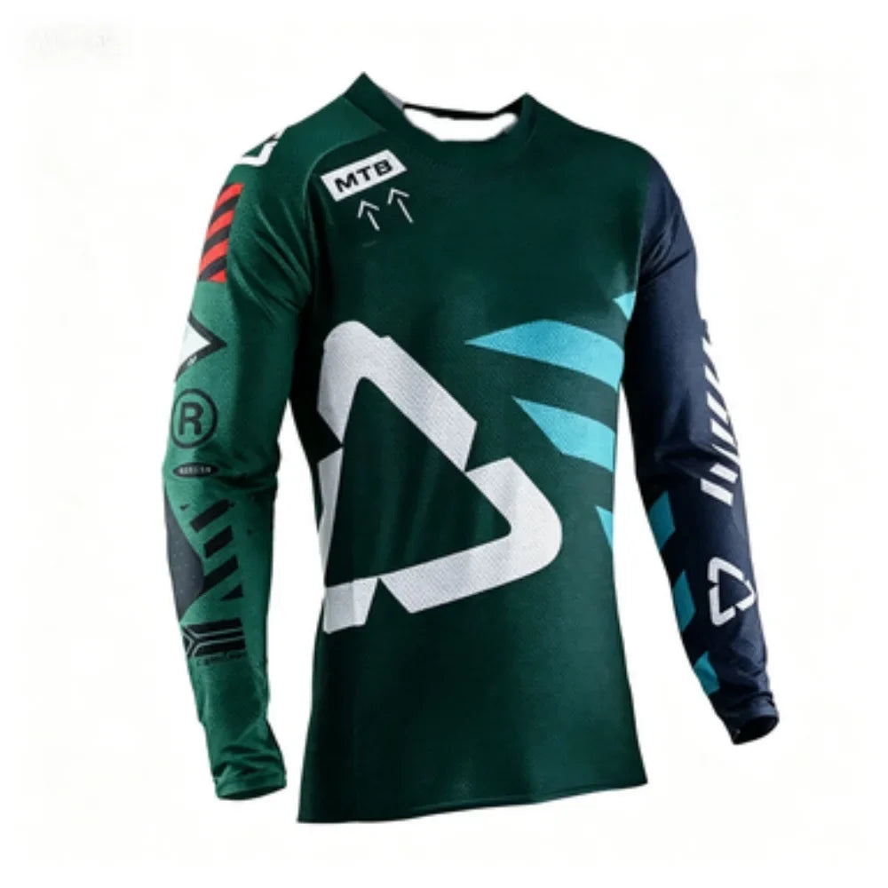 Professional MTB Long-Sleeve Cycling Jersey Breathable Outdoor Sports Top Comfortable Durable Riding Gear