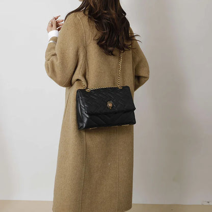 2026 New Women's Bag, Textured Rhombus Embroidery Chain, Versatile Single Shoulder Hot Selling Crossbody