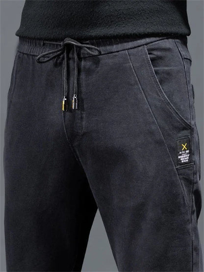 New Man Pants Hip Hop Harem Jeans Men Trousers Loose Joggers Denim Casual Sweatpants Korea Trousers Streetwear Men Clothing