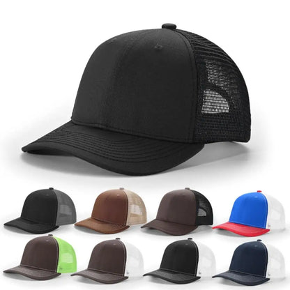 Hot Sale Unisex Cap Slight Curved Brim Style Trucker Hat  Men & Women Casual Outdoor Breathable Summer Cap