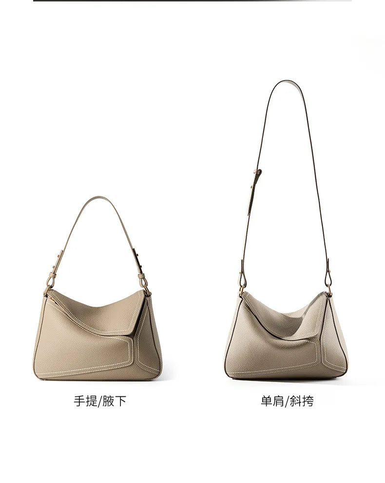 luxury handbags female crossbody bags Vintage Genuine leather women shoulder bag Large capacity soft leather cowhide fashion bag
