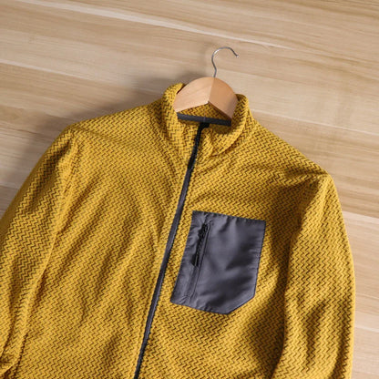 Lightweight Breathable Quick-Dry Fleece Fabric Jacket Stand Collar Outdoor Sports Men's Spring 2025 Versatile Modern Style