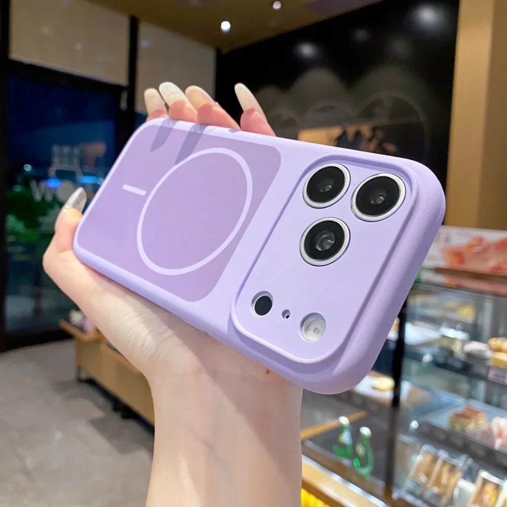Original Silicone Candy Color for Magsafe Case for iPhone 17 Pro Max 16 15 14 13 Pro Max Magnetic Shockproof Soft Full Cover