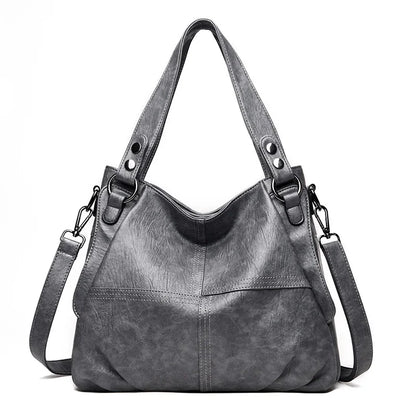 2024 Trend Large Capacity Genuine Tote Shoulder Bags Fashion Top-Handle Bag High Quality Leather Sac Casual Design Handbag Purse