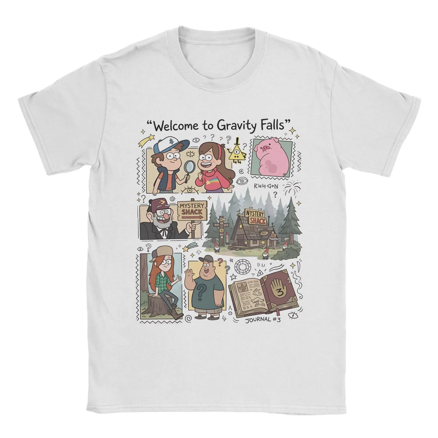 Men's Gravity Falls T Shirt  100% Cotton Clothes Amazing Short Sleeve O Neck Tee Shirt Unique T-Shirts