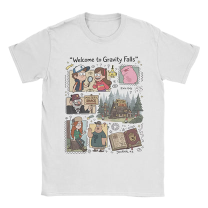 Men's Gravity Falls T Shirt  100% Cotton Clothes Amazing Short Sleeve O Neck Tee Shirt Unique T-Shirts
